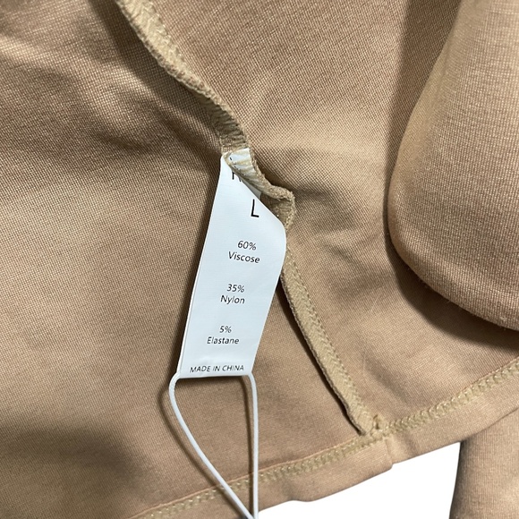 Halara NEW w/Tags Large Tan Open Front Ladies Jacket Gold Buttons Play It My Wa - Picture 5 of 6